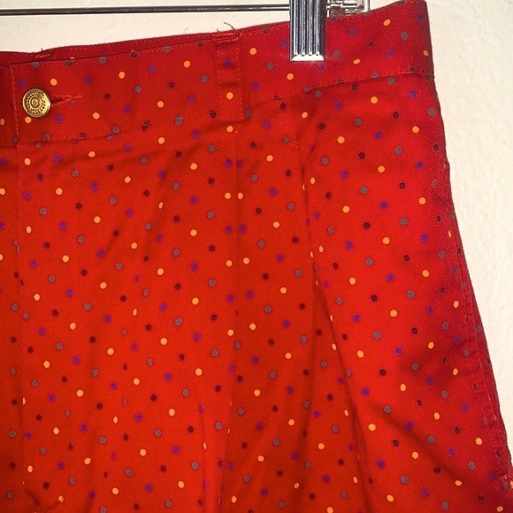 VINTAGE LIZ CLAIBORNE LIZSPORT HIGH WAIST POLKA DOT SHORTS - Picture 3 of 15